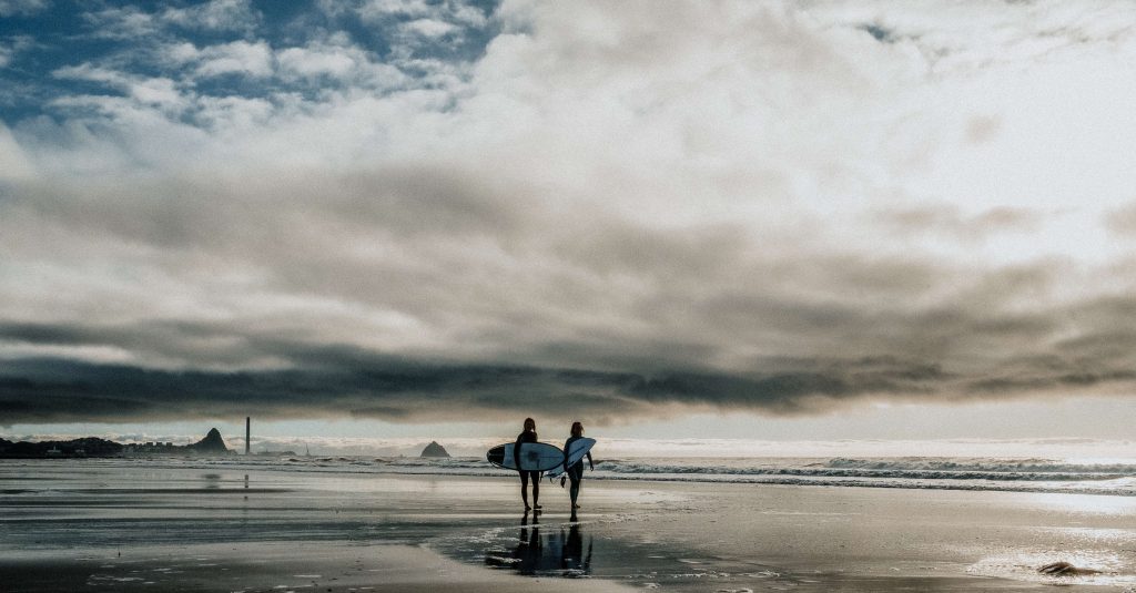 Regional NZ, not just about lifestyle. Surfers, Taranaki by Sheree Kershaw